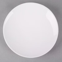 CAC SHER-7 Sheer 8" Bone White Porcelain Round Plate - 36/Case