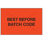 Red / Black "Best Before / Batch Code"