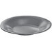 A grey Tablecraft cast aluminum platter with a white background.