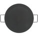 An American Metalcraft black round pan with two handles.