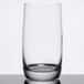A close-up of a clear Chef & Sommelier highball glass.