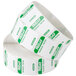 A roll of white National Checking Company labels with the word "Friday" in green.