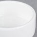 An American Metalcraft white porcelain salt and pepper dish with lid.