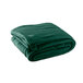 A folded Oxford jade green hotel blanket on a white background.