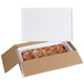 A Polar Tech insulated food pan shipping box with foam container holding food inside.