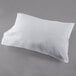 A white Oxford T200 Superblend standard size pillow case on a gray surface.