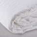 A close-up of an Oxford 100% Cotton Hotel Twin-Size Duvet Insert with Micro Gel Polyester on a white surface.