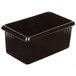 A Tablecraft black rectangular server with ridges and a green speckled lid.