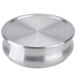 An American Metalcraft stainless steel round cover with a circular lid.