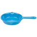 A sky blue Tablecraft fry pan with a handle.