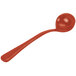 A Tablecraft copper salad bar ladle with a long handle.