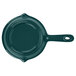 A hunter green Tablecraft fry pan with handle.