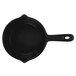 A black Tablecraft cast aluminum fry pan with a handle.