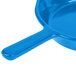 A Tablecraft sky blue cast aluminum fry pan with a handle.