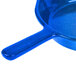 A Tablecraft blue speckled cast aluminum fry pan with a handle.