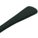 A black Tablecraft cast aluminum ladle with a green speckled handle.