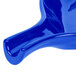 A Tablecraft cobalt blue cast aluminum open handle skillet.