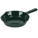 A Hunter Green cast aluminum fry pan with a handle.