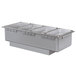 A Hatco rectangular stainless steel drop-in hot food well on a counter.
