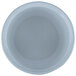 A close-up of a Tablecraft gray cast aluminum salad dressing bowl with a gray rim.