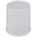 A white cylinder with a lid.
