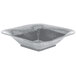 A Tablecraft granite cast aluminum square bowl with a handle.