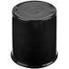 A black cast aluminum cylinder with a black cap.