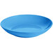 A sky blue Tablecraft cast aluminum pasta bowl.
