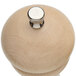 A Chef Specialties Imperial Natural Finish Salt Mill with a silver top.