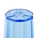 A close up of a blue Thunder Group polycarbonate tumbler with a diamond design.
