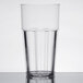 A clear polycarbonate tumbler with a white background.