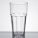 A clear Thunder Group polycarbonate tumbler with water in it.