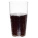 A Thunder Group clear polycarbonate tumbler filled with soda.