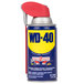 An 8 oz. WD-40 spray lubricant can with a red Smart Straw lid.