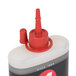 A red plastic 3-IN-ONE Multi-Purpose Oil bottle with a red cap on top.