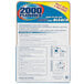 A box of 2000 Flushes Blue Plus Bleach Automatic Toilet Bowl Cleaner with blue and yellow accents.