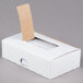 A white box of Bedford Industries Inc. white paper bag ties.