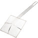 A 7" square metal mesh skimmer with a handle.