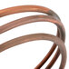 A close up of a copper tube.