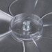 A clear plastic All Points evaporator fan blade with a metal nut.