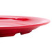 A close-up of a red GET Red Sensation narrow rim plate.