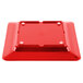 A red square GET Melamine plate.