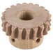 A close up of a All Points 20 tooth fiber gear wheel on a table.