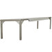 A stainless steel Delfield overshelf on a white background.