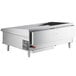 A Cooking Performance Group gas countertop griddle with manual controls and a stainless steel top.