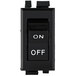 A close-up of a black Nemco Rocker Switch with white text that says "off"