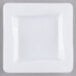 A white square Fineline Tiny Temptations disposable plastic tray.