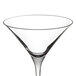 A close-up of a Spiegelau Vino Grande martini glass with a clear rim.