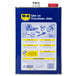A blue and yellow WD-40 gallon with a red cap.