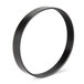 A black rubber circular belt.